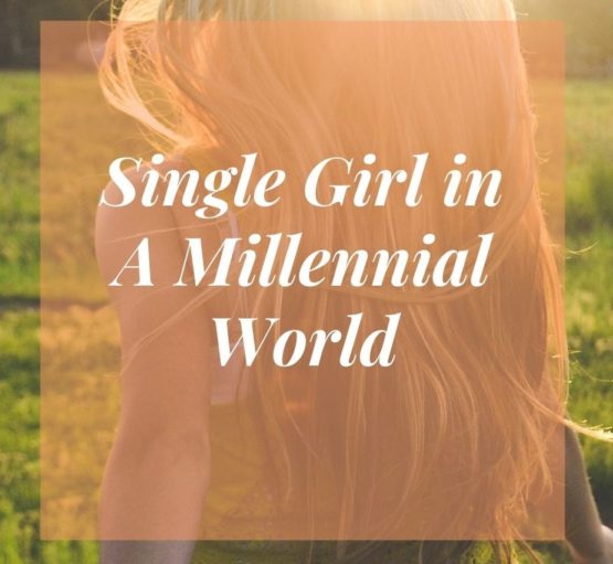 Orange Woman Singles Awareness Day Social Media Graphic