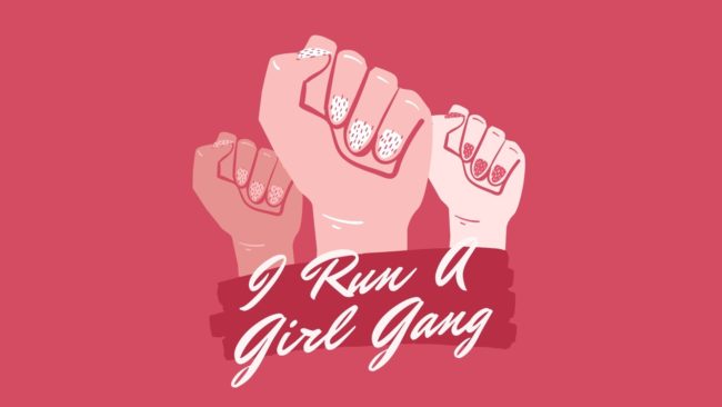 Pink Girl Power Wallpaper-2